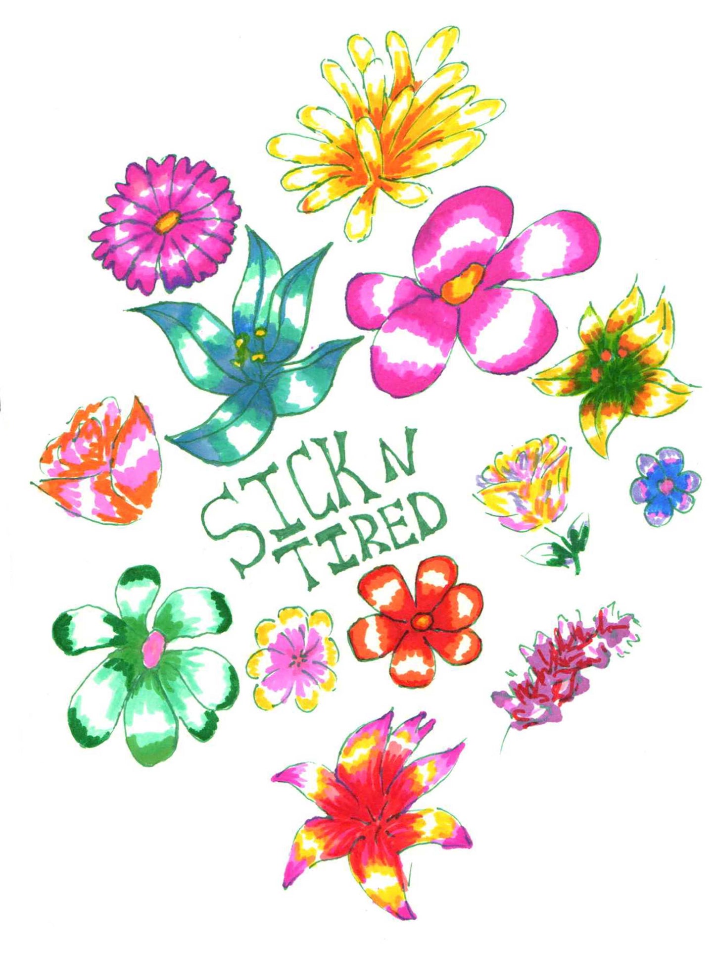 sick n tired print Nihilistapparel